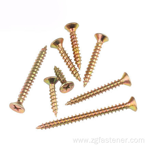 Color-Zinc Cross recessed countersunk head tapping screws